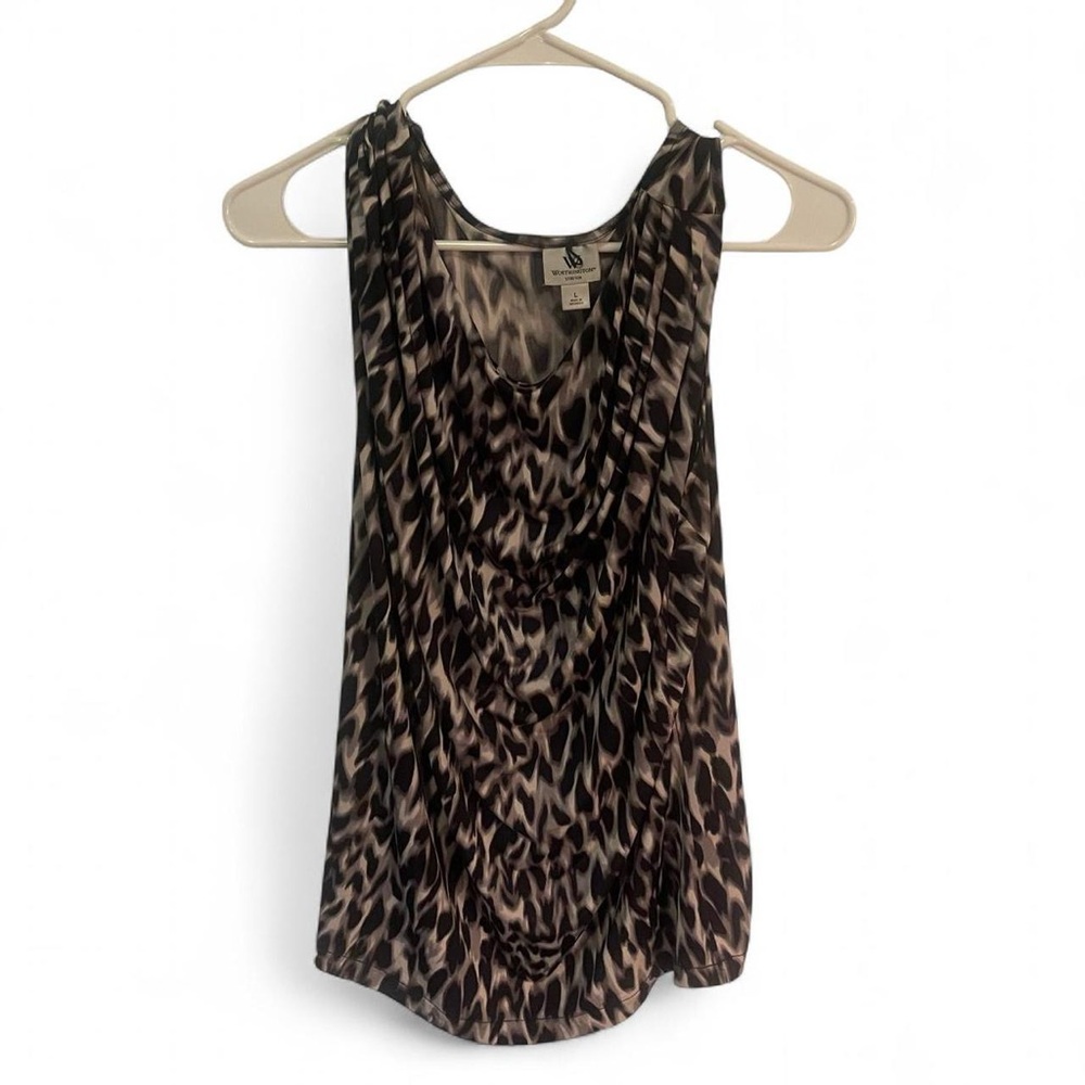 Worthington Leopard Print Tank Top